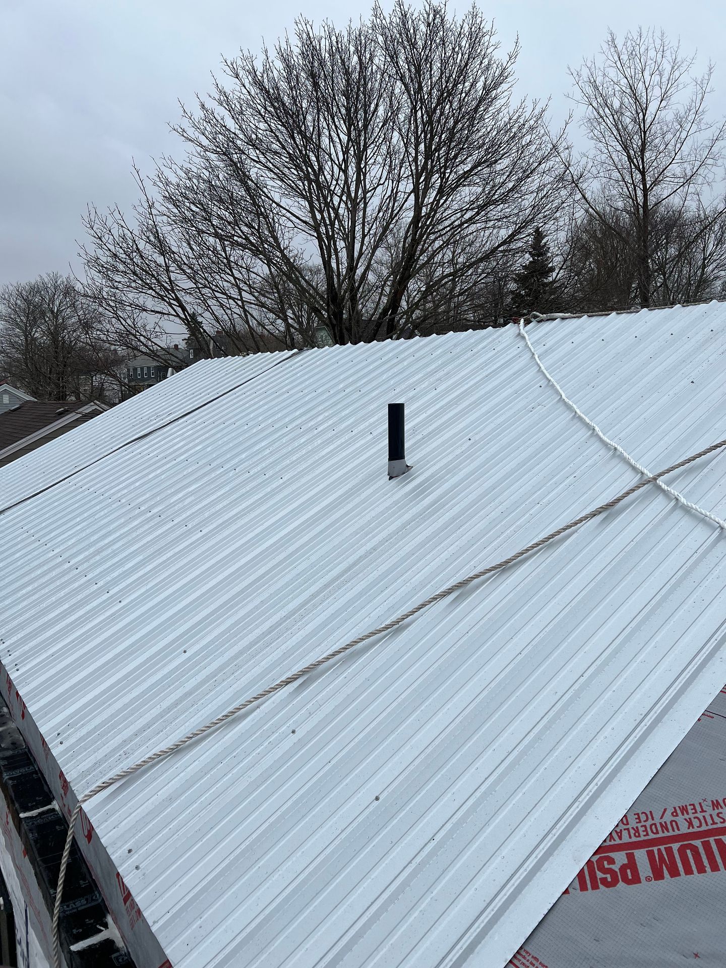 Crew prepping panels for installation